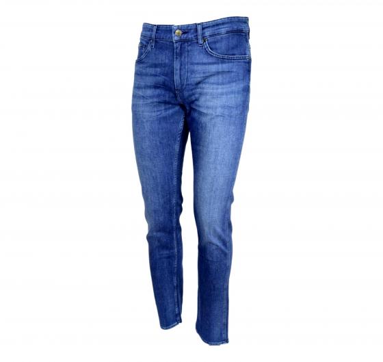 HUGO BOSS Jeans slim fit in denim italiano blu scuro Modello Delaware3 50438747