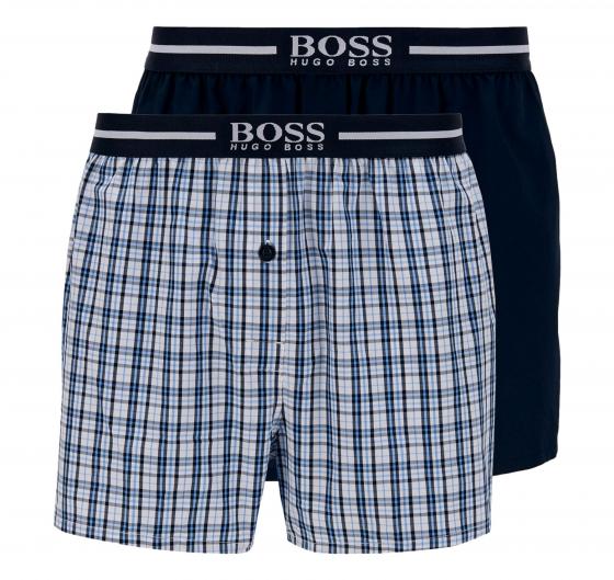 HUGO BOSS Boxer In Popeline Di Cotone Confezione Da Due EW 2P 50388953 405
