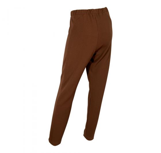 LISA KOTT PANTALONE DONNA CURVY STYLE 9P1012 COLORE NOCCIOLA MADE IN ITALY