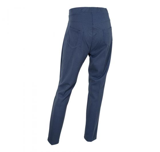 LISA KOTT PANTALONE DONNA CURVY STYLE E15068 COLORE BLU FANTASIA MADE IN ITALY