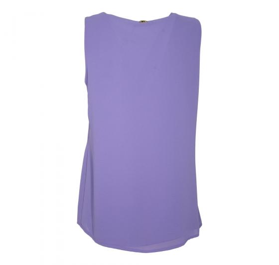 LISA KOTT TOP DONNA CON ROUCHE CURVY STYLE 4389 COLORE VIOLA