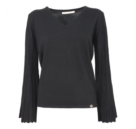 DONATELLA DE PAOLI MAGLIA DONNA 19D2097 COLORE NERO MADE IN ITALY