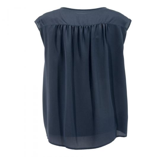 WOOLRICH Blusa Donna  Silk  Jersy Tee WWTEE1123 NS90 Colore Blu In Seta