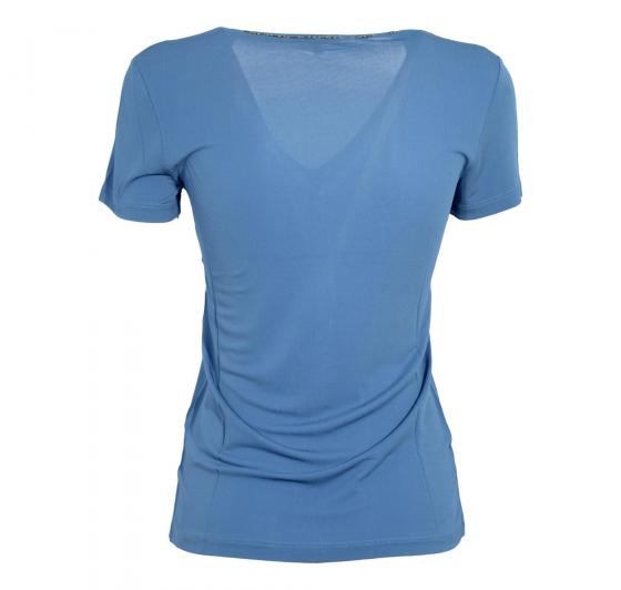 BORBONESE T-shirt Donna Scollo V Articolo 6DC334 Blue Naturale ev