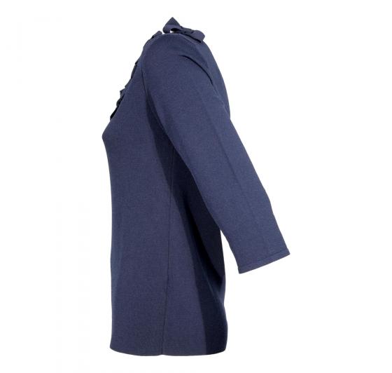 DONATELLA DE PAOLI MAGLIA DONNA 19D1117 COLORE BLU MADE IN ITALY
