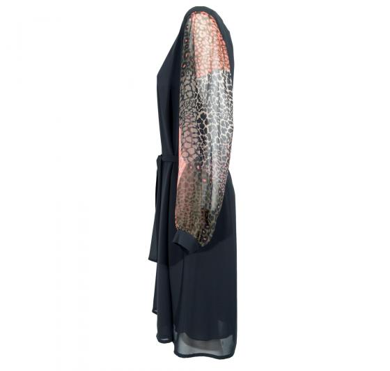 LISA KOTT Abito Donna Curvy Style Colore Salmone Nero Made in Italy
