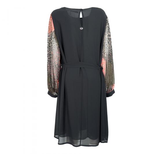 LISA KOTT Abito Donna Curvy Style Colore Salmone Nero Made in Italy