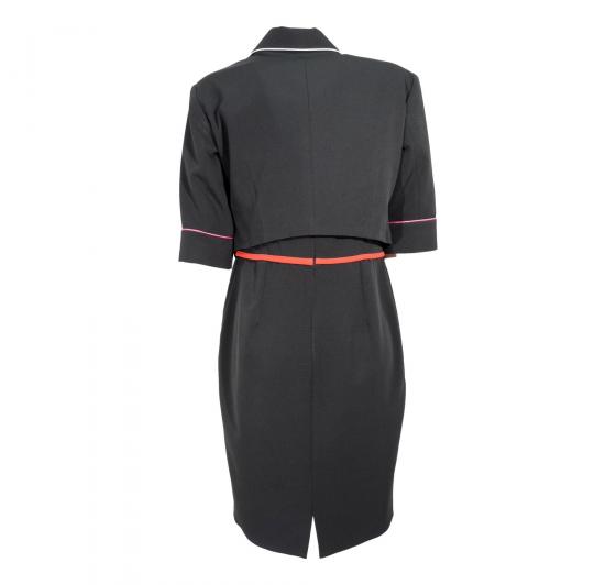 LISA KOTT Abito con Giacca Donna Curvy Style  7123 Nero Made in Italy