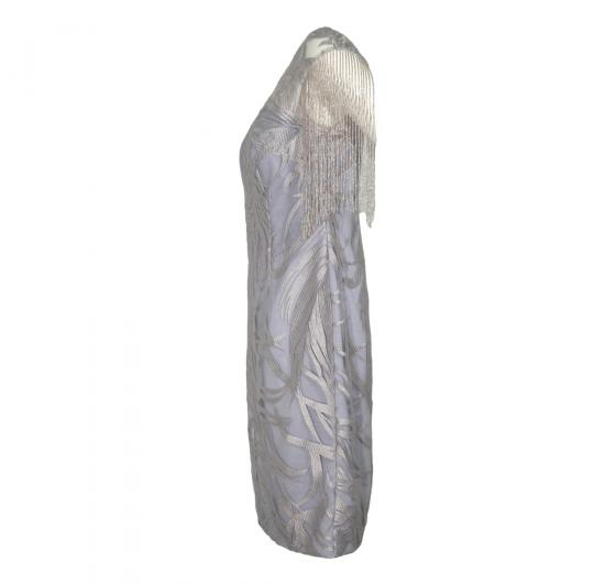 CABOTINE Abito Donna Modello CHE24729 Manica Perline Colore Grigio Perla