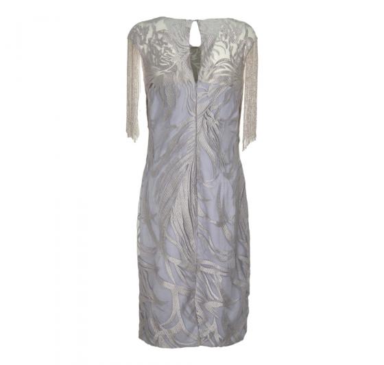 CABOTINE Abito Donna Modello CHE24729 Manica Perline Colore Grigio Perla