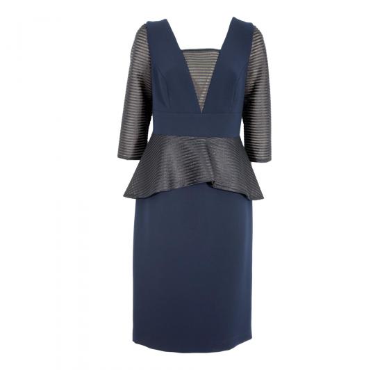 CABOTINE ABITO DONNA MODELLO TUBINO CTFD-517 COLORE BLU MANICA 3/4