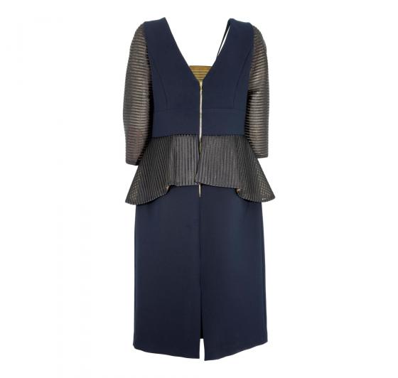 CABOTINE ABITO DONNA MODELLO TUBINO CTFD-517 COLORE BLU MANICA 3/4