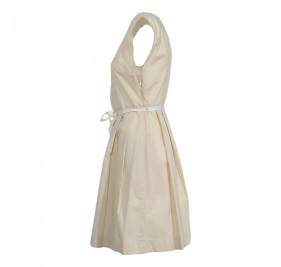 WOOLRICH Abito donna WWABI0398 W'S Popelin Dress Crema