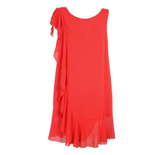 LISA KOTT Abito Donna Curvy Style Colore Rosso 4548 Made in Italy