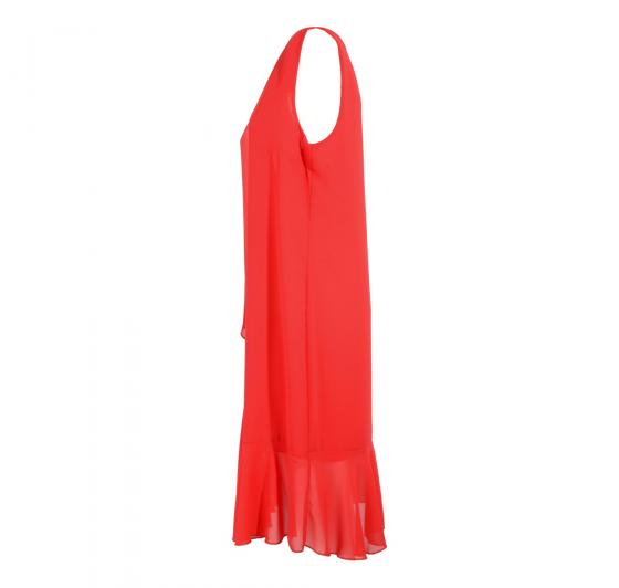 LISA KOTT Abito Donna Curvy Style Colore Rosso 4548 Made in Italy
