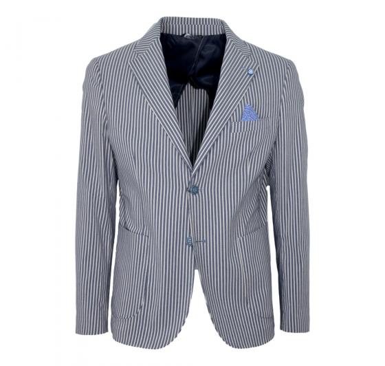 ALESSANDRO GILLES Giacca Uomo Taglia 50 Riga Slim Fit G2DE Made In Italy