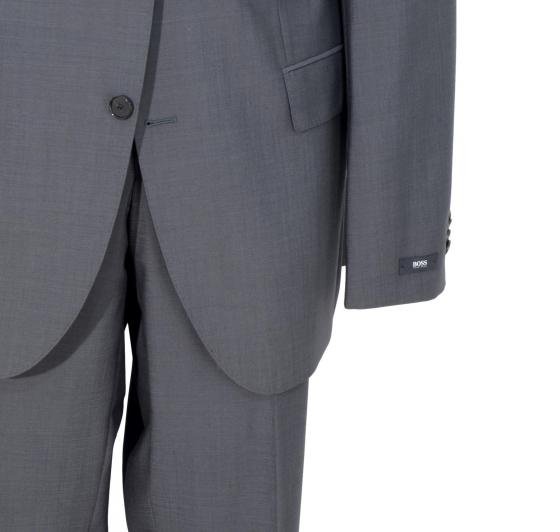HUGO BOSS Abito Uomo 50220468 Grigio Fantasia The James3 Sharp5 Taglia Lunga