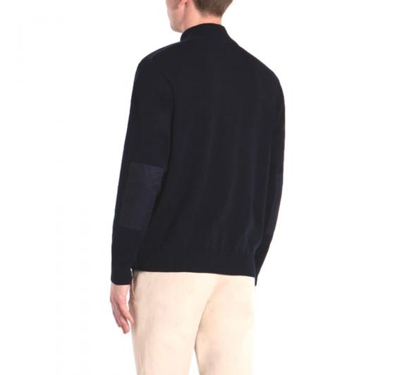 PAUL SHARK YACHTING Pull Mezza Zip con Toppe Modello C0P1028 Colore Blu