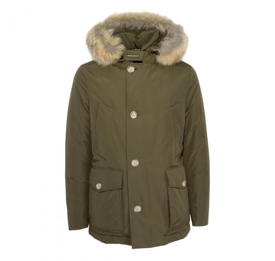 WOOLRICH Giaccone Uomo Arctic Detachable Fur Anorak CFWOOU0484MRUT0001 Colore Verde