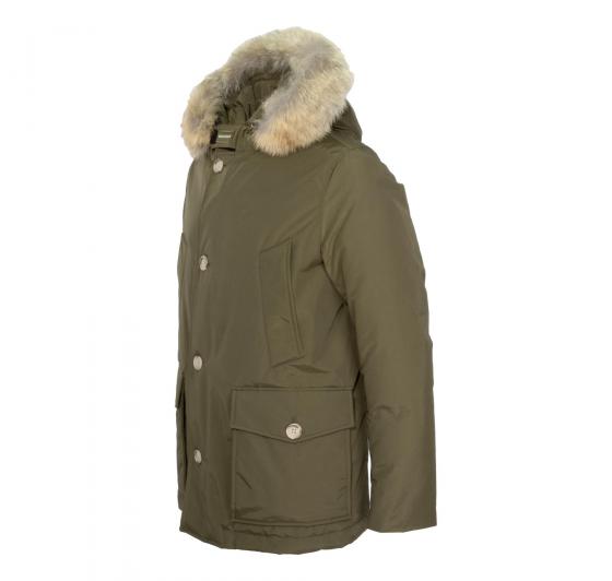 WOOLRICH Giaccone Uomo Arctic Detachable Fur Anorak CFWOOU0484MRUT0001 Colore Verde
