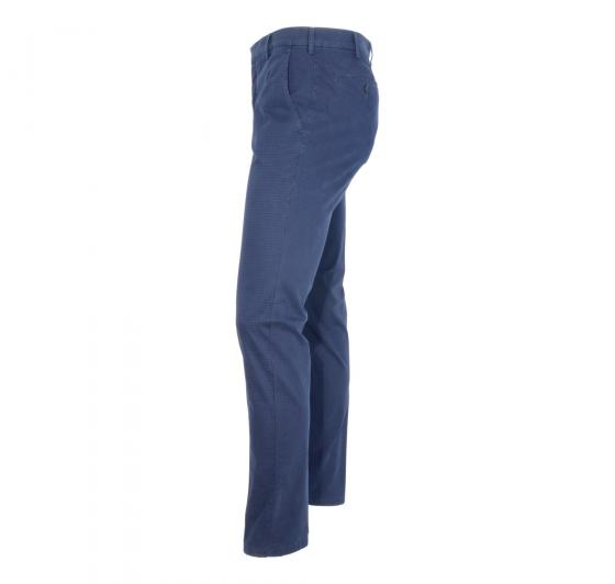 MEYER Pantalone Uomo Modello tokyo cotone elasticizzato 2-5587/18 Quadro Blu