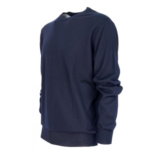 BRAMANTE Pull Girocollo Merino Triploritorto Regular Fit 102003 Colore Blu