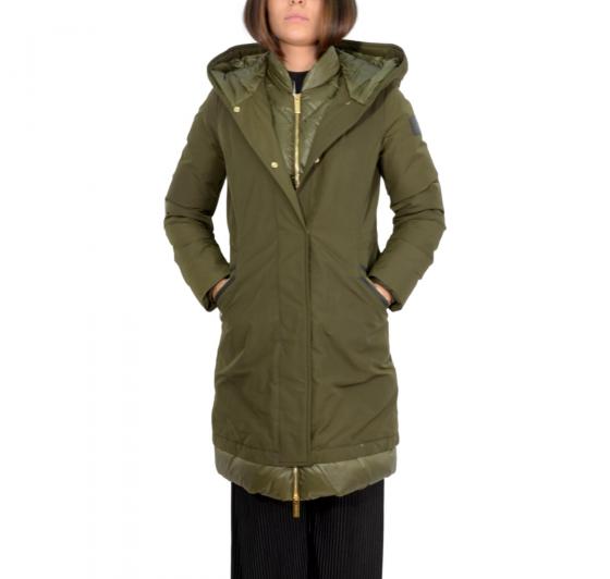 WOOLRICH Donna Weoka Parka Dark Green CFWWOU0518FRUT2707