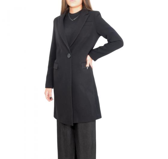 MDM MADEMOISELLE DU MONDE Cappotto Donna Colore Nero. Art 7026