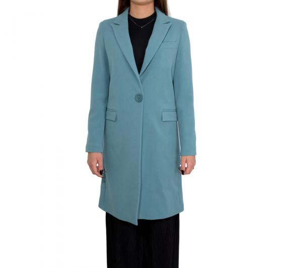MDM MADEMOISELLE DU MONDE Cappotto Donna Colore Verde Acqua Art. 7026