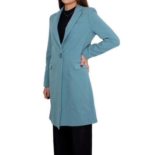 MDM MADEMOISELLE DU MONDE Cappotto Donna Colore Verde Acqua Art. 7026