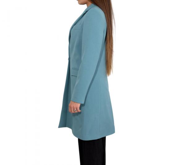 MDM MADEMOISELLE DU MONDE Cappotto Donna Colore Verde Acqua Art. 7026