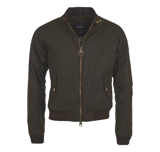 BARBOUR Giubbino Uomo Steve Mcqueen Merchant Wax Jacket Id MWX0465OL71 Olive