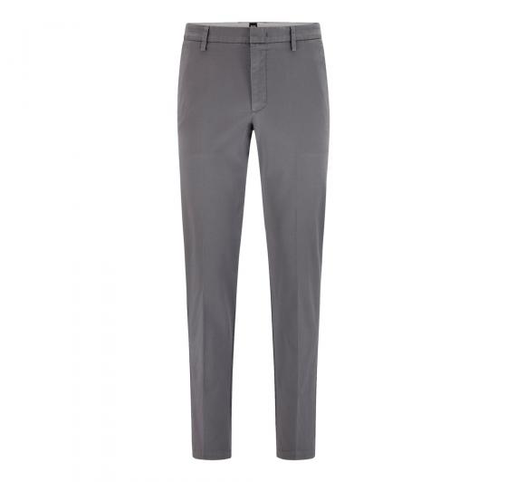 HUGO BOSS Chino slim fit gabardine di cotone elasticizzato 50410310 Col. Grigio