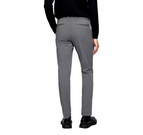 HUGO BOSS Chino slim fit gabardine di cotone elasticizzato 50410310 Col. Grigio