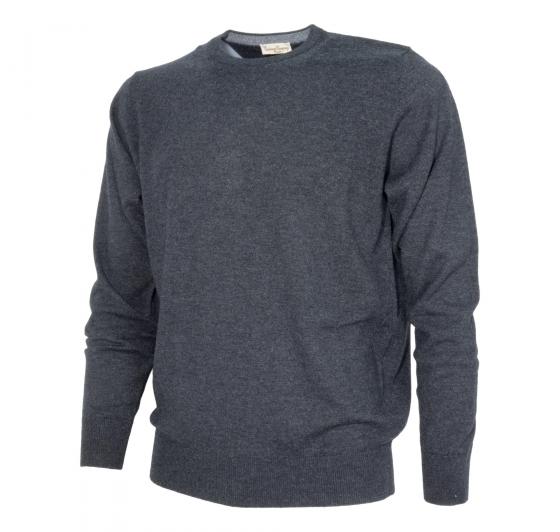 CASHMERE COMPANY Maglia Uomo 158 IU203901 Made in Italy Cashmere Lana e Seta Grigio