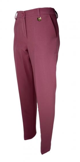 LISA KOTT Pantalone Donna Curvy Style 6003 Colore Rosa
