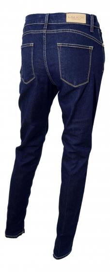 LISA KOTT Jeans Donna Push Up Curvy Style LK005 Profili Oro Made in Italy