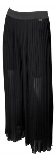 LISA KOTT Pantalone Donna Linea Curvy Style Colore Nero Plisse' 4513
