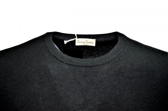 CASHMERE COMPANY Maglia Uomo Girocollo 99 IU203901 Cashmere Lana e Seta Colore Nero