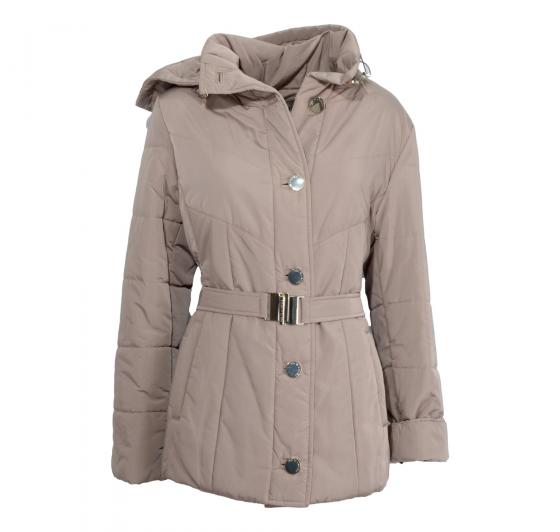 PER TE BY KRIZIA Giaccone Donna Con Cappuccio Staccabile Beige MEZZO CONFORMATO
