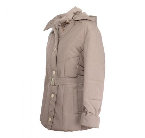 PER TE BY KRIZIA Giaccone Donna Con Cappuccio Staccabile Beige MEZZO CONFORMATO