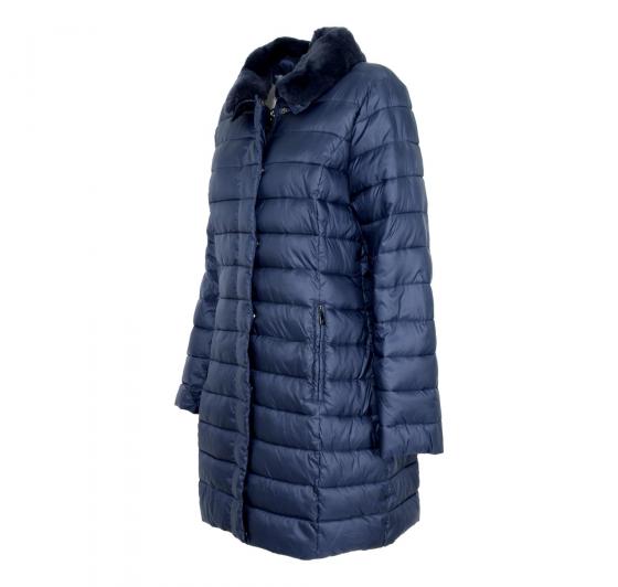 FLY CHARTER'S Giaccone Donna Con Colletto Staccabile Modello PI9121 Colore Blu