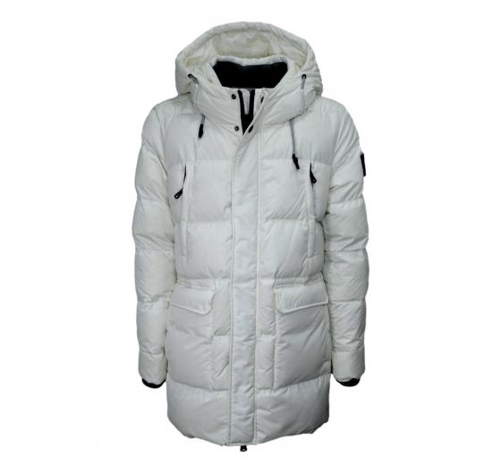 HOX Giaccone Uomo XU3707 Over oat Real Down Colore Bianco