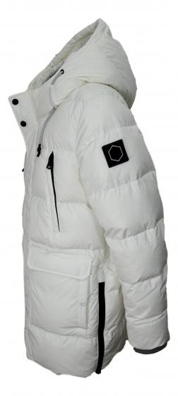 HOX Giaccone Uomo XU3707 Over oat Real Down Colore Bianco