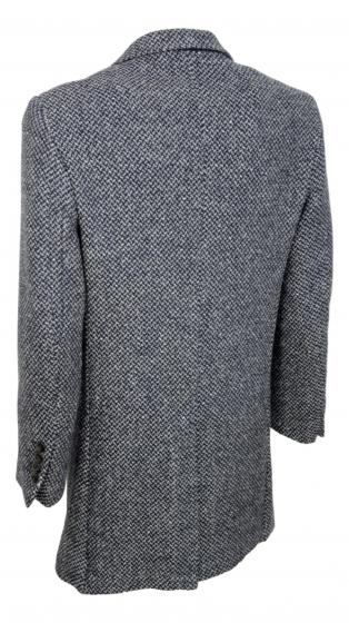 ALESSANDRO GILLES Cappotto Uomo Slim Fit Microfantasia Grigio/Blu Art. 2572