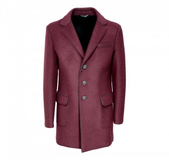 ALESSANDRO GILLES Cappotto Uomo Slim Fit Colore Bordo' 2582