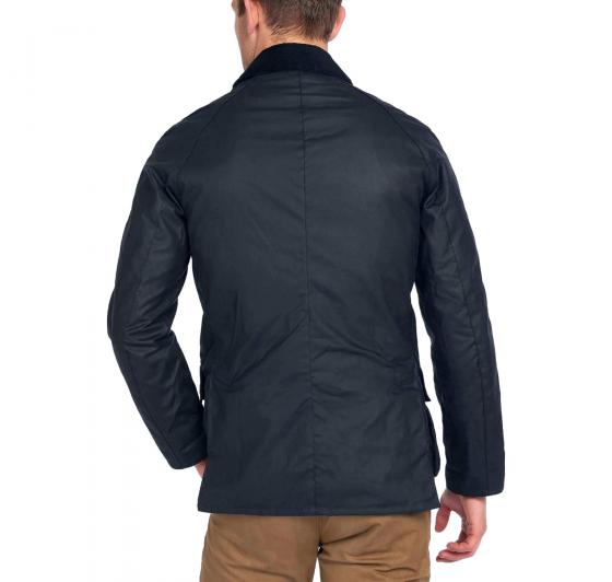 BARBOUR Ashby Wax Jacket MWX0339NY92 Blu Navy Giacca Uomo