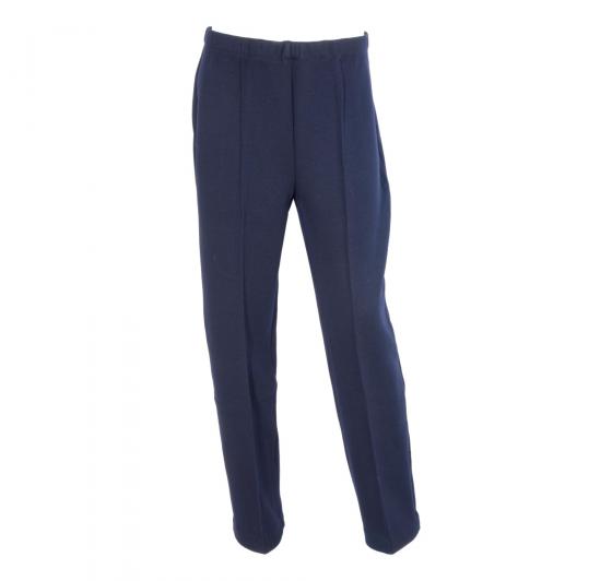 ELISABETTA B. Pantalone Donna Classico in Pura Lana A/I 155-120 Colore Blu