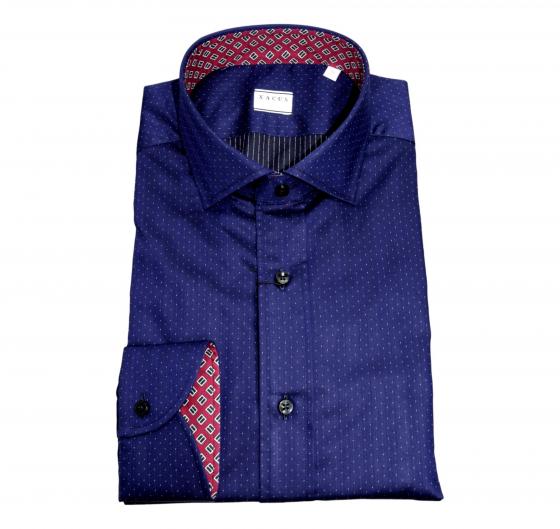 XACUS Camicia Uomo Mod. Tailor 51911003 Business Blu Fantasia