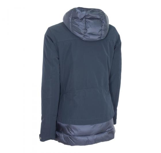 HOX Giaccone Donna XD4312 Con Cappuccio Staccabile Colore Dark Blu